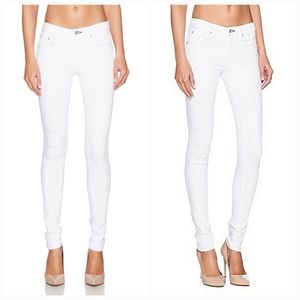Rag and Bone Cate Mid-Rise Skinny Jeans in White Size 26 NWT